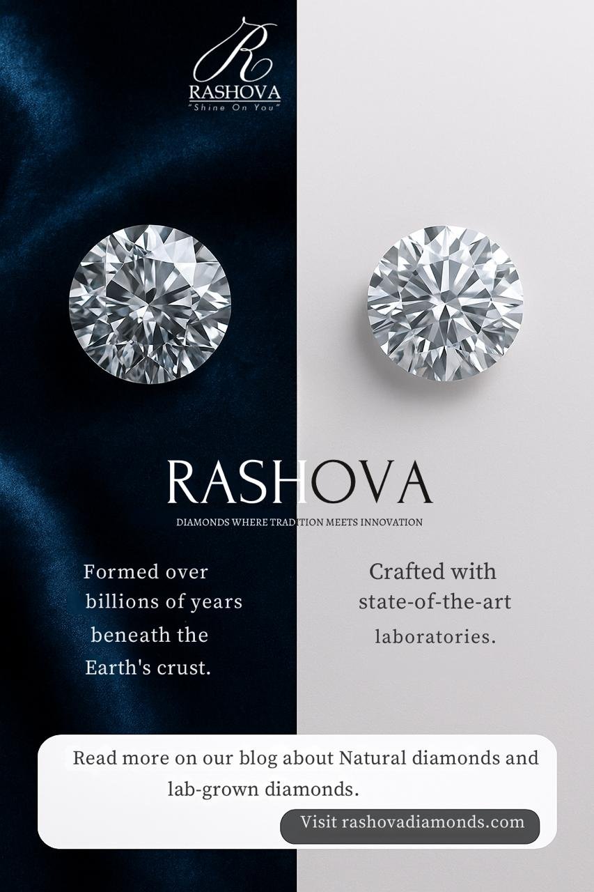 its an image that suggest Natural and Lab grown diamonds !